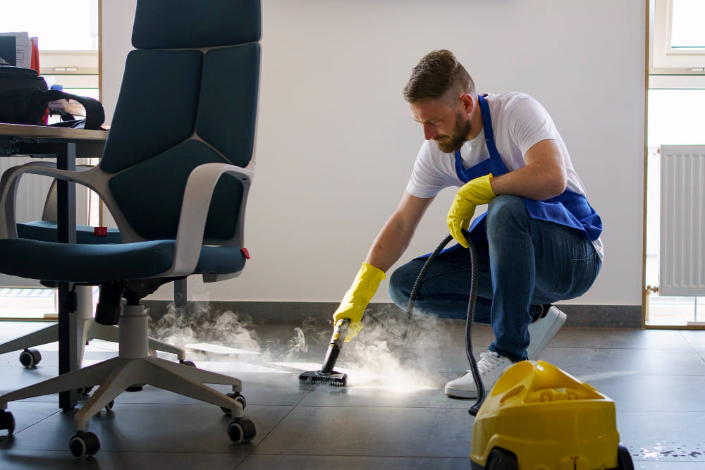 Sparkling clean office environment